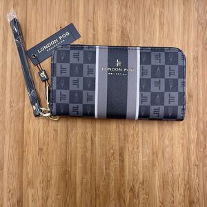 New With Tags London Fog Collection Wallet Gianna Signature Zip Around Wallet